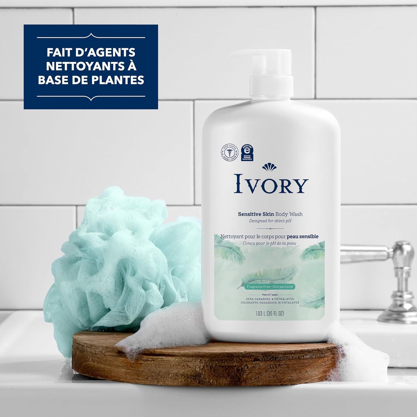 Ivory Milde & Sanfte Körperwäsche, Kokoswasserduft, 1,03 L