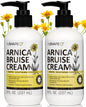 Reshape+ Arnica Bruise Relief Topical Cream For Bruising, Swelling, & Discoloration On Skin, Natural Skin Care Homeopathic Arnica Lotion W/Vitamin K, Horse Chestnut, & Collagen, Large 8 Fl Oz