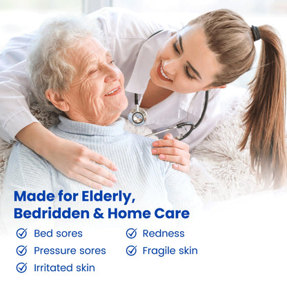pureskin Bed Sore Cream Fast-Healing: Pressure Sore Treatment for Elderly, Bedridden & Wheelchair Users – Natural Soothing Formula for Sensitive Skin – Large 5 oz Size
