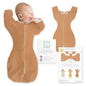 SwaddleDesigns Swaddle Sack with Arms Up Half-Length Sleeves and Mitten Cuffs,