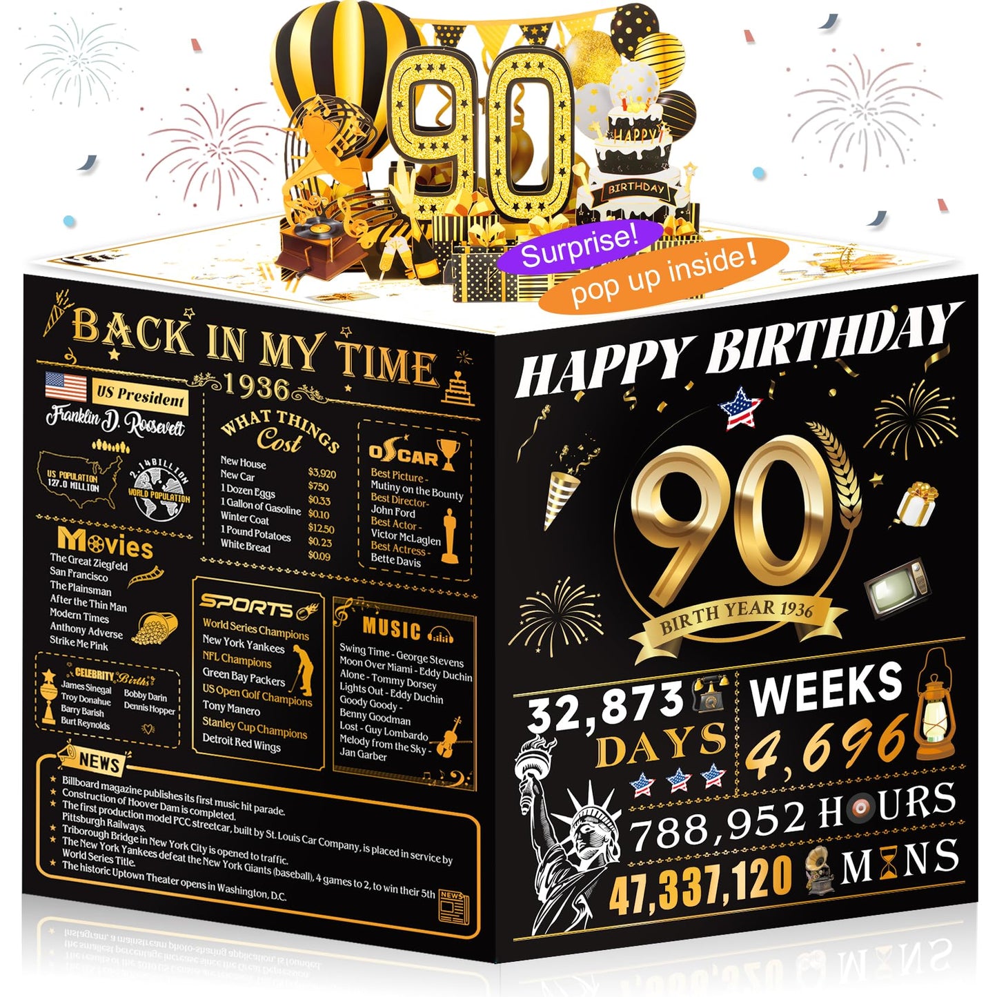 21st Birthday Card,3D Pop Up Funny 21st Birthday Decorations for Girls Granddaughter Sister,Happy 21 Year Old Birthday Gift for Daughter,Great 21Year Old Gifts Idea for Her,Jumbo Rose Glod In 2005