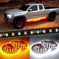 Nilight 4Pcs Car Underglow Neon Accent Strip Lights 252 LEDs RGB 8 Color Sound Active Function Music Mode with Wireless Remote Control Underbody Light Strips for Cars Van SUV Truck