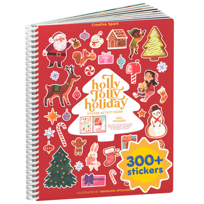 CUPKIN Animals Habitat 500+ Kids Sticker Book Toddler Airplane Travel Activity Coloring and Sticker Book, Road Trip Essentials, 12 Coloring Pages + 12 Scenes for Ages 2–8 Years
