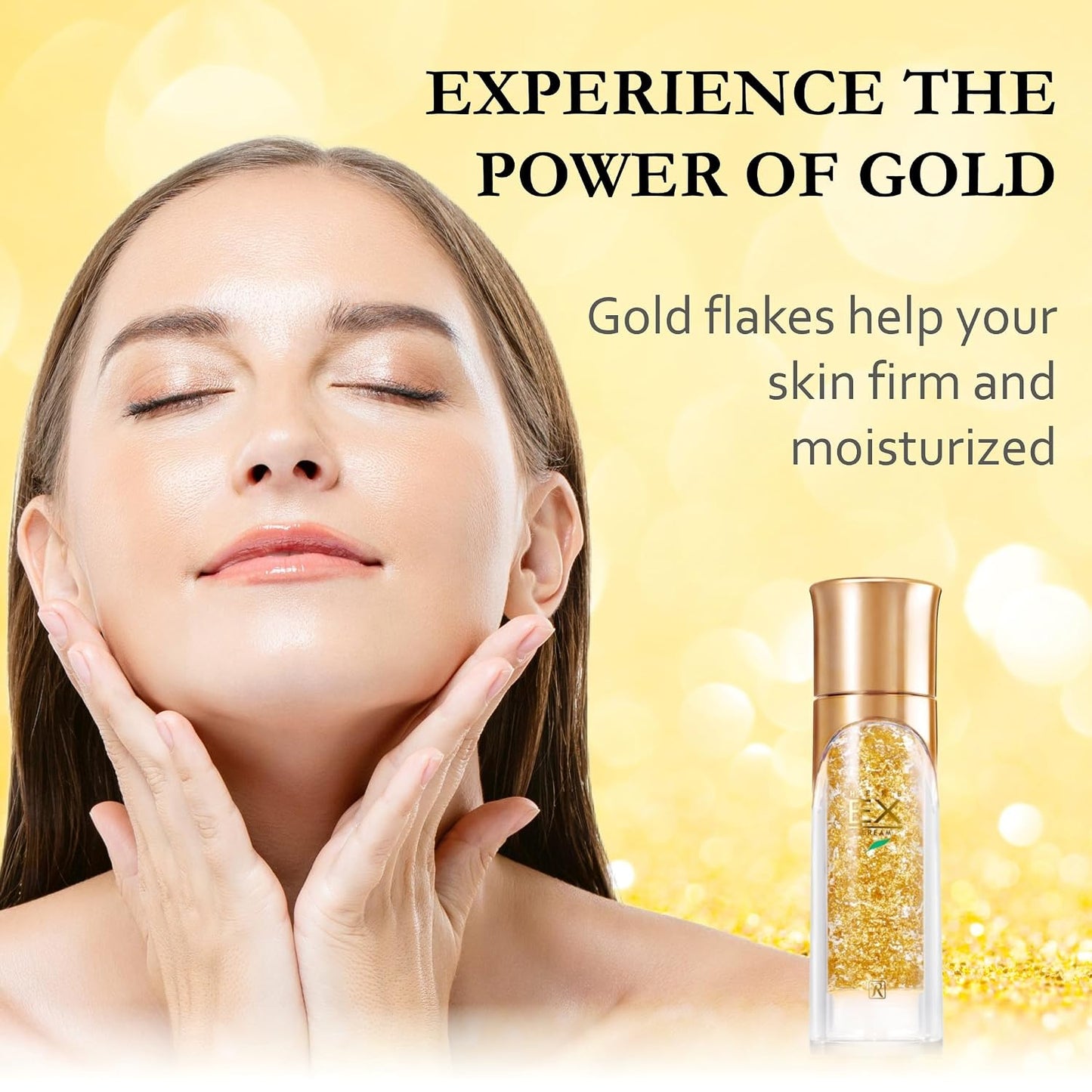 ROYAL HERB EX CREAM Face, Neck and Décolleté Moisturizer with Aloe Vera, Hyaluronic Acid, Yeast Extract and Gold, 1.76 OZ / 50g