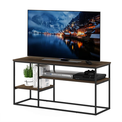 Furinno TOMI TV Stand, 5-Cube Entertainment Center with Open Shelf, Reversible TV Console, for Living Room, Bedroom, Home Office, Green