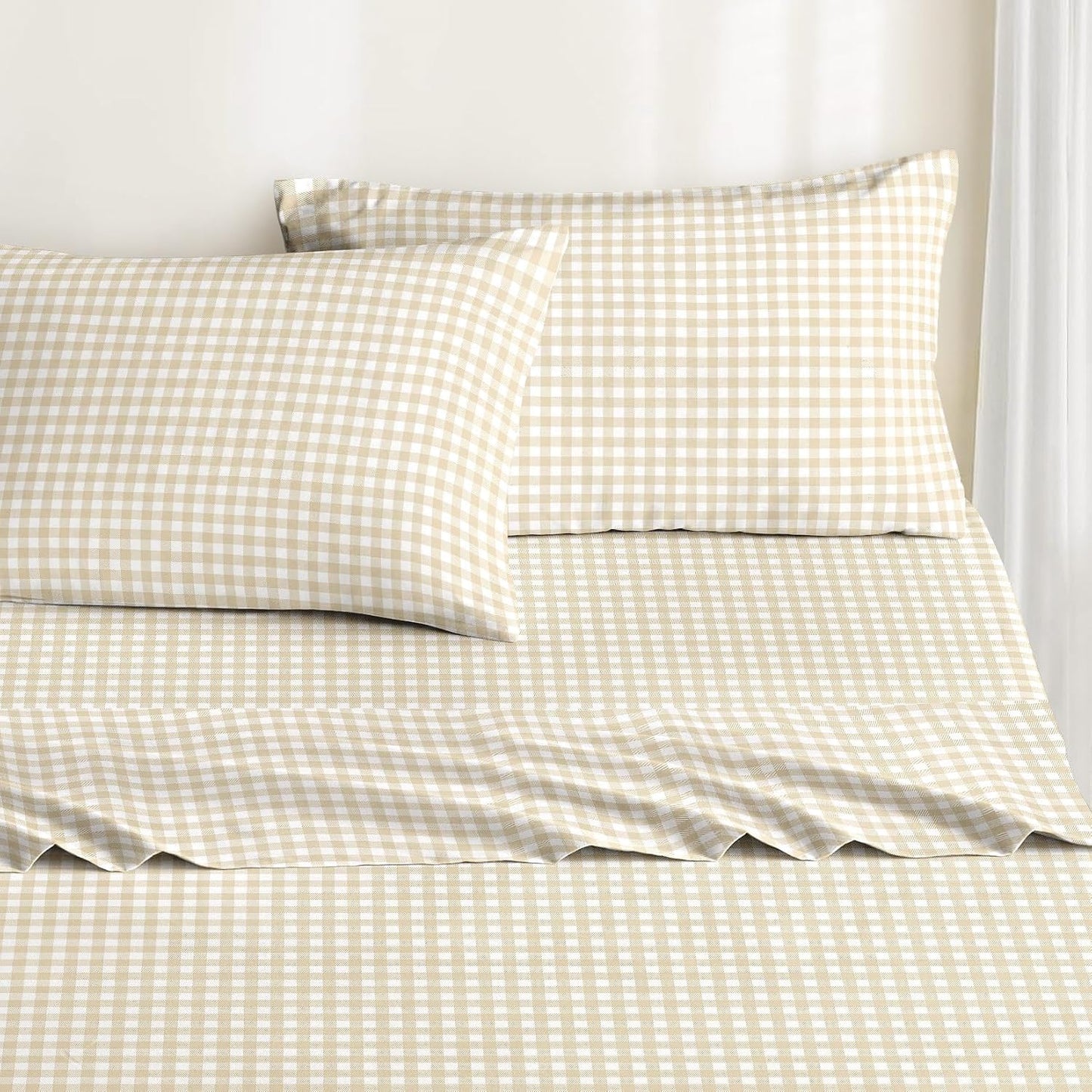 Wake In Cloud Gingham Bed Sheets Set Review: A Fresh Take on Classic Comfort