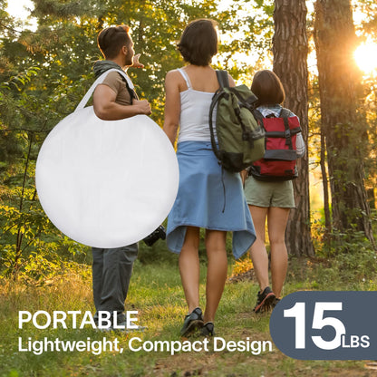 Alvantor Pop Up Screen House Tent, Instant Outdoor Gazebo with Mosquito Netting & UPF 50+ Sun Protection, Portable Canopy Shelter for Patio, Backyard, Camping (2-10 Person)