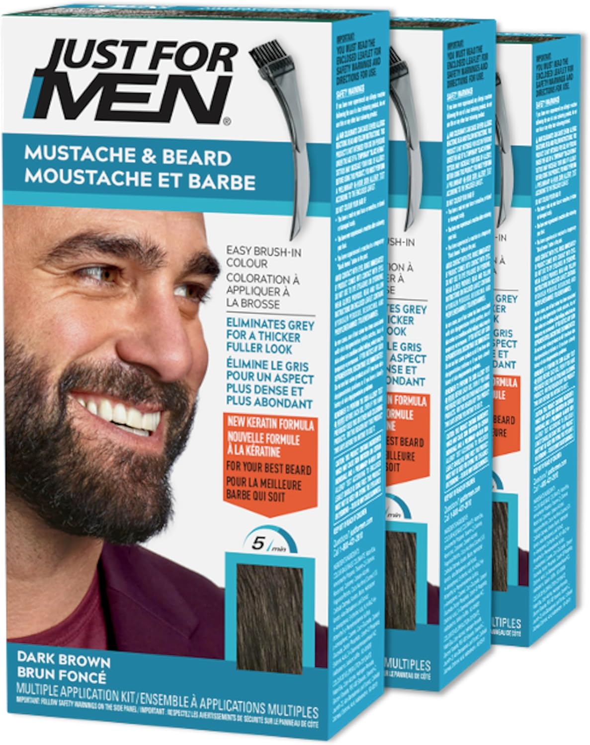 3 count (Pack of 1)Dark Brown