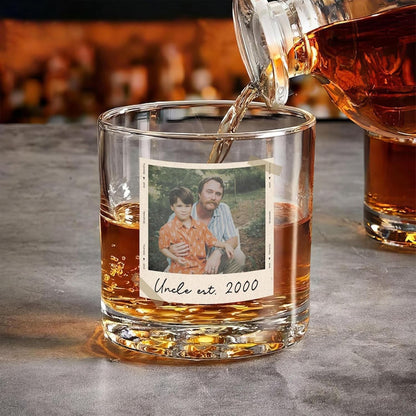 Custom Photo Dad Whiskey Glass: A Unique Gift for the Special Man in Your Life