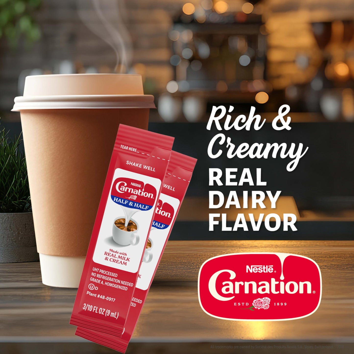 Nestlé Coffee mate Kaffeeweißer, Original, flüssige Einzelportionen, milchfrei, ungekühlt, 0,375 fl oz Becher (360er Pack)