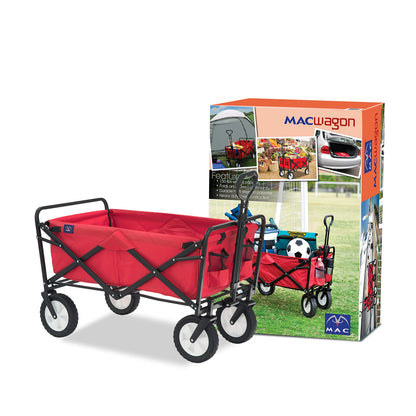 Mac Sports Collapsible Folding Outdoor Utility Wagon, Black