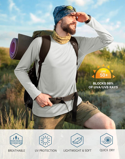 Roadbox Mens UPF 50+ UV Sun Protection Shirts