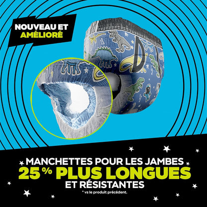 Ninjamas Boys Bedwetting Underwear, Overnight Protection, Ultra Absorbent, Hypoallergenic, Size S/M (17-32 kg), 44 Count,