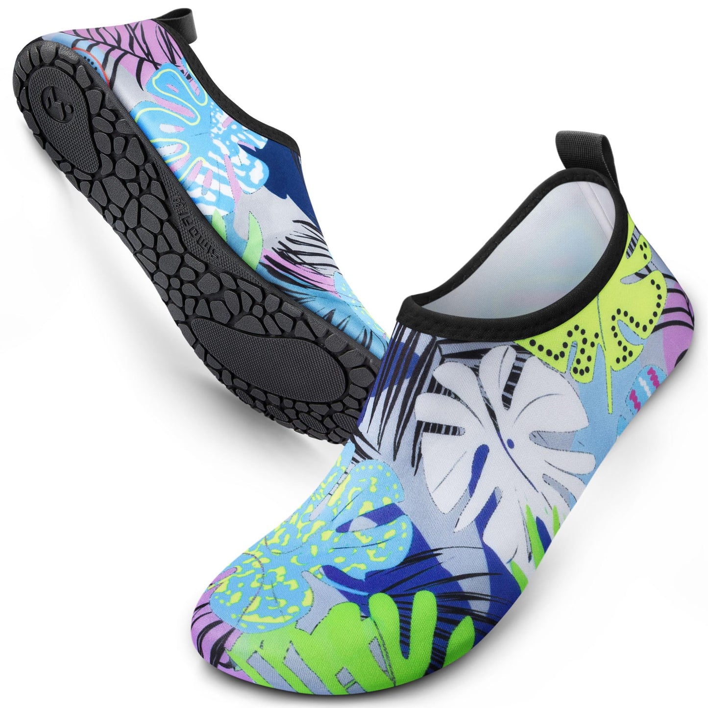SIMARI Water Shoes for Women Men Swim Aqua Socks Beach Pool Essentials Barefoot Surf River Boat Kayak Sea Yoga Sand Exercise Sport Accessories Breathable Quick-Dry Adult Youth Kid Size SWS001