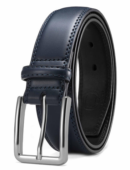 CHAOREN Men's Leather Belt - 1 3/8" Dress Belt for Business & Casual Wear