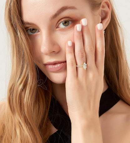 TIGRADE 2CT Engagement Ring Review: A Stunning Marquise Cut CZ Ring
