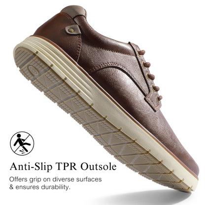 Men Dress Shoes Casual Lace Up Oxfords – Comfortable for Business Travel Work