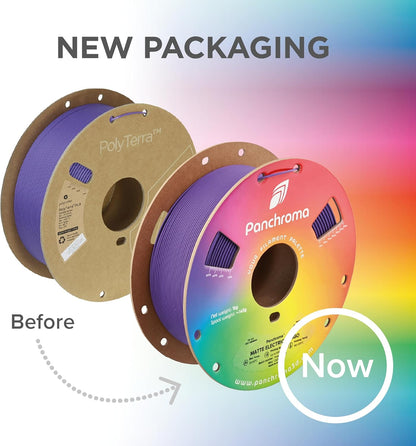 Polymaker Panchroma Mattes PLA Filament, Holzkohlschwarz 1.75mm 1kg 3D-Druck Filament, Früher Polyterra Matt, Passend für die meisten FDM 3D-Drucker, 1kg Spule (2.2lbs)