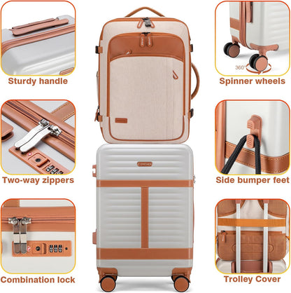 Lumesner Handgepäck Rucksack, extra großer 40L Flugzugelassener Reiserucksack für Damen & Herren