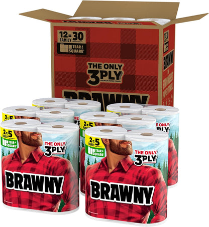 Brawny Tear-A-Square 3-Ply Paper Towels: The Ultimate Cleaning Companion