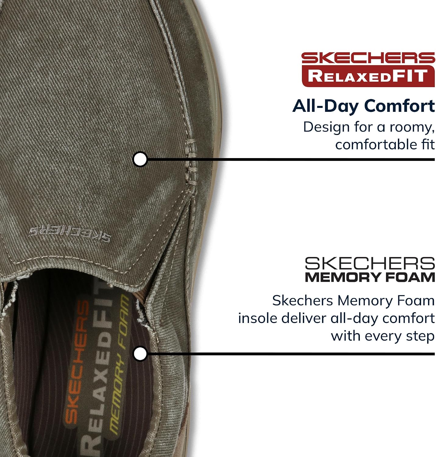 Skechers Mens Expected - Avillo Relaxed Fit Slip on Loafers