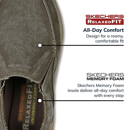 Skechers Mens Expected - Avillo Relaxed Fit Slip on Loafers