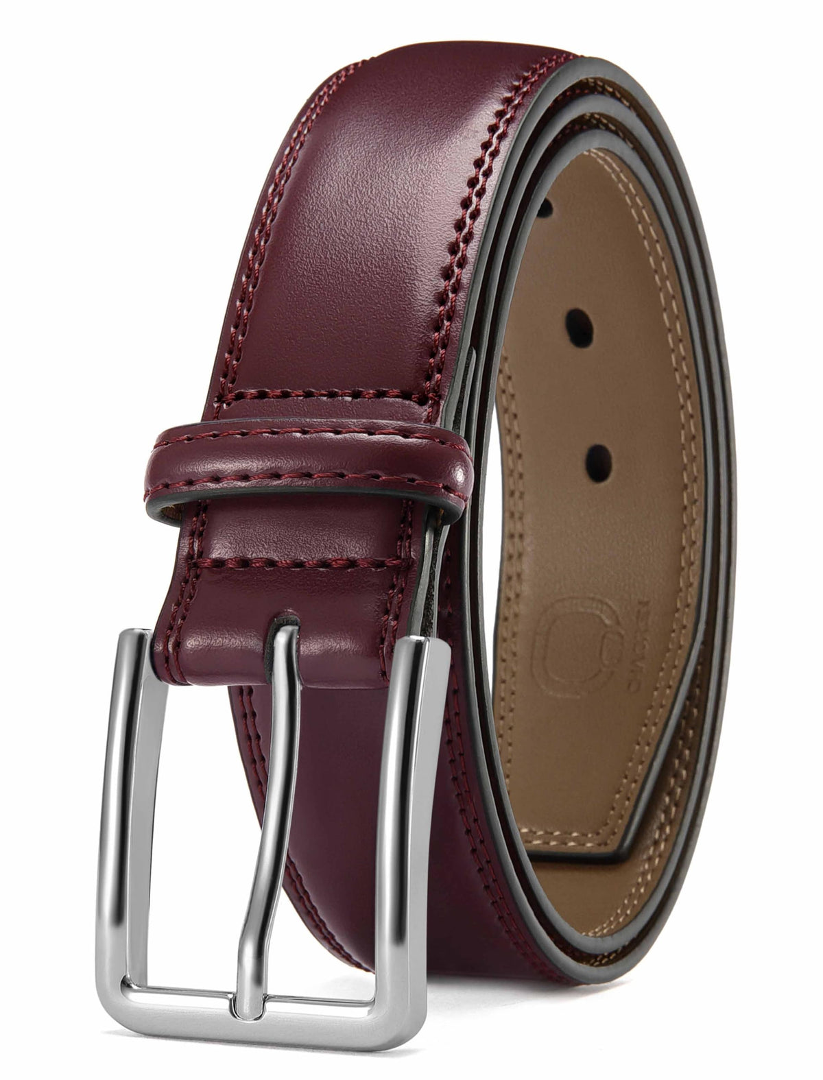 CHAOREN Men's Leather Belt - 1 3/8" Dress Belt for Business & Casual Wear