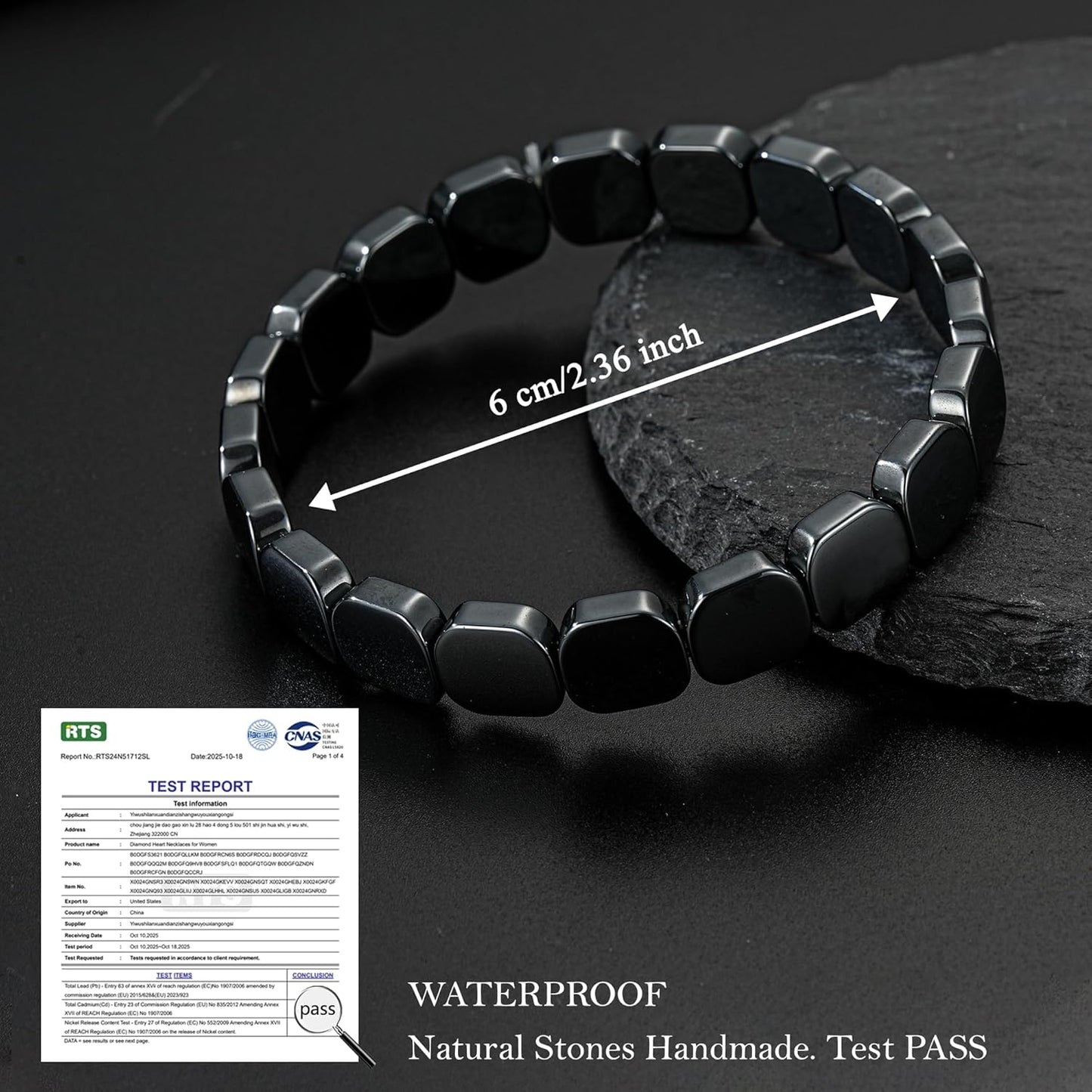 Osterkorbfüller Hämatitarmband für Herren Natursteine Handgemachte Armbänder - Entfacht männliche Energie neu Männliche Heilarmbänder für Herren Inspirierende Schmuckgeschenke