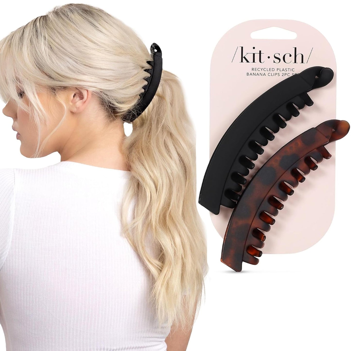 Tortoise and Black (2 Pieces, Banana Clip)