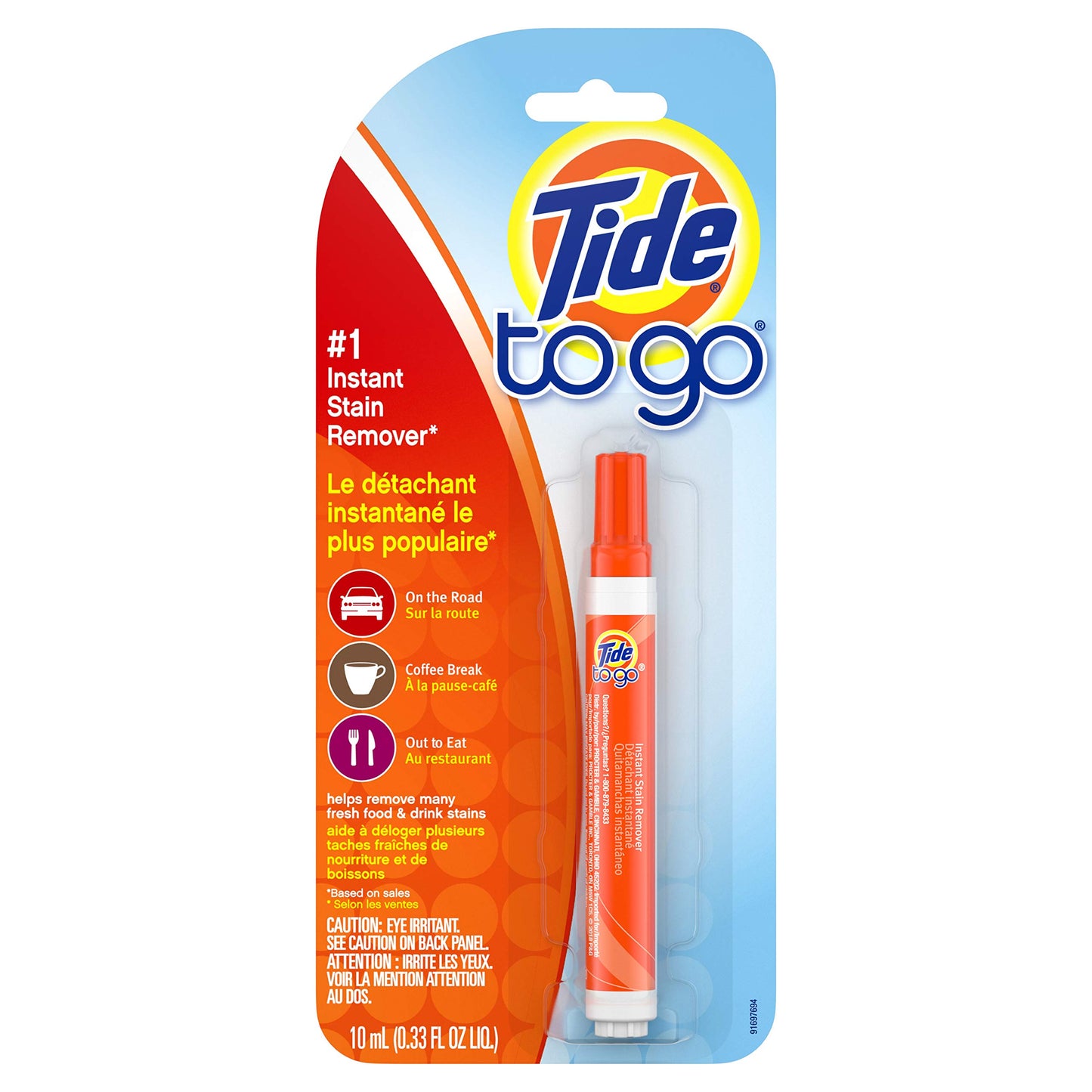Tide Pen Fleckenentferner für Kleidung, Tide To Go Pen, Sofort-Fleckenentferner Stift & Fleckenreiniger, Tragbar & Reisefreundlich, 3 Stück (1er Pack)