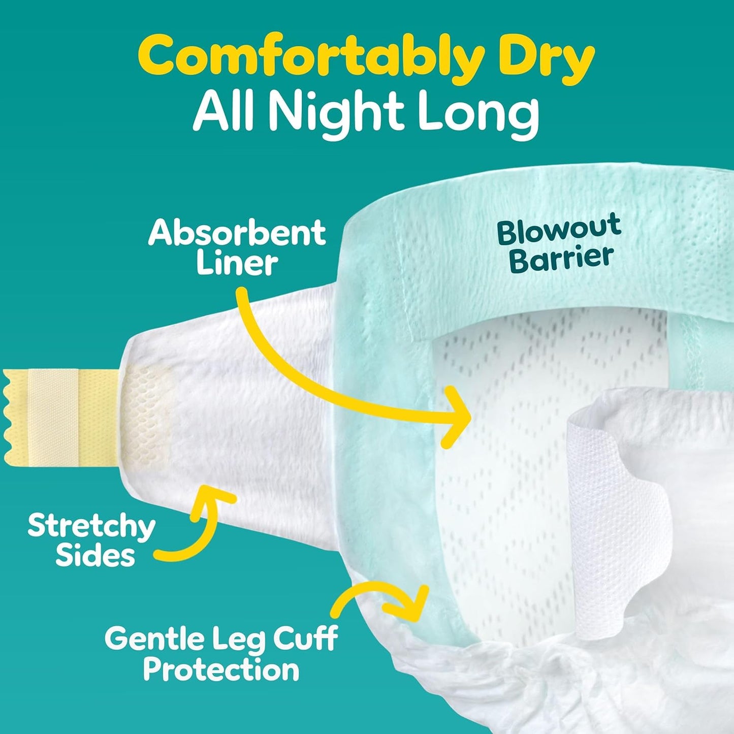 Pampers Swaddlers Windeln, Größe 0 (bis 4,5 kg), 84 Stück, Saugfähig, Hält Babys trocken und bequem, Hautverträgliche Einwegwindel