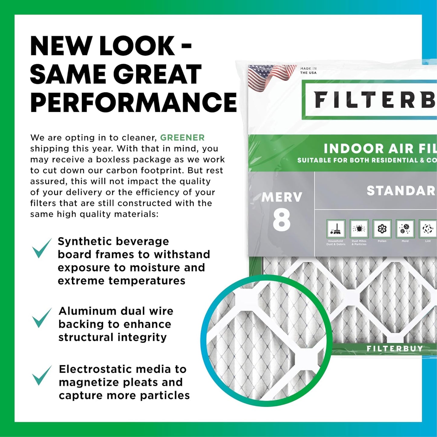 Filterbuy 20x25x4 Air Filter MERV 8: Essential Dust & Allergy Defense