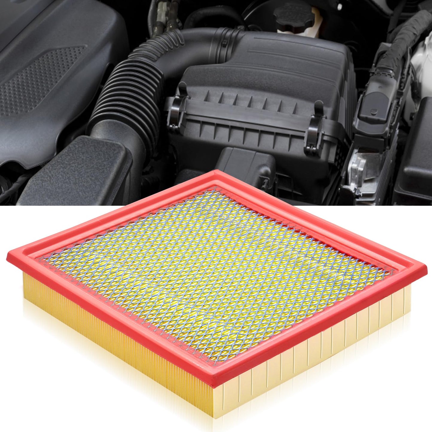 CA10262 Engine Air Filter Fit Ford Expedition/F150/F250/F350 (2007-2021) & Lincoln Navigator Replaces FA1883, 7C3Z9601A, A35642