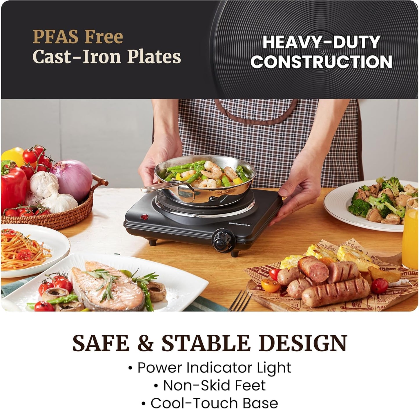 Elite Gourmet Countertop Electric Burner: A Game-Changer for Small Kitchens