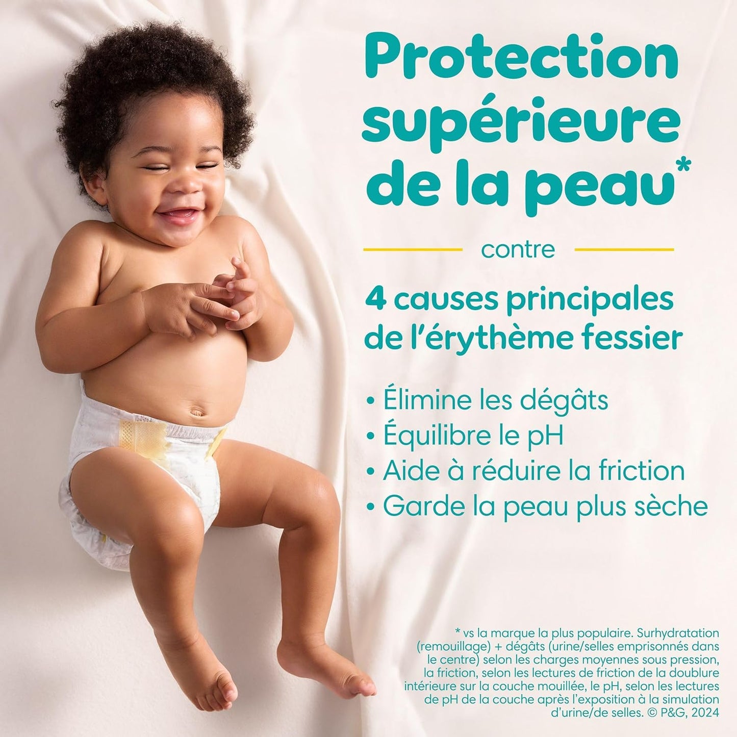 Pampers Swaddlers Windeln, Größe 0 (bis 4,5 kg), 84 Stück, Saugfähig, Hält Babys trocken und bequem, Hautverträgliche Einwegwindel