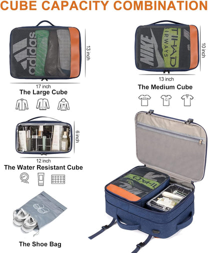 Lumesner Handgepäck Rucksack, extra großer 40L Flugzugelassener Reiserucksack für Damen & Herren