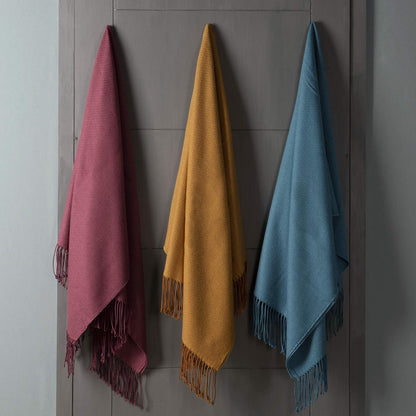 Cozy Up with the BOURINA Herringbone Throw Blanket