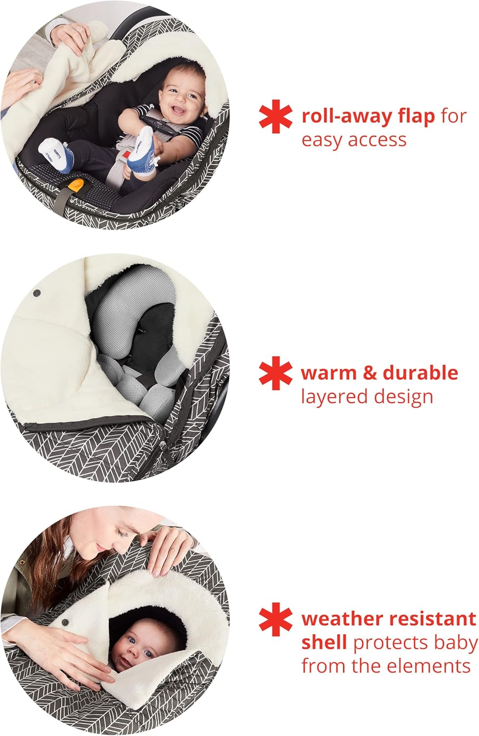 Skip Hop Winter Autositz-Abdeckung, Stroll & Go, Schwarz