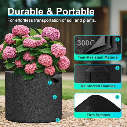 Land Guard 4-Pack Fabric Grow Bags: A Game-Changer for Gardeners