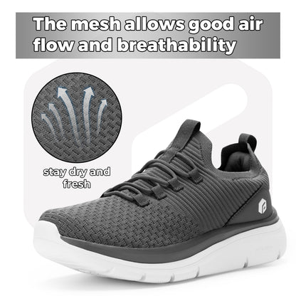 FitVille Extra Wide Slip on Shoes for Men, Lightweight and Breathable Mens Wide Slip on Shoes Max Cushioning