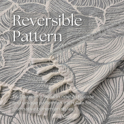 Cozy Up with the DOWN HOME Chenille Cotton Throw Blanket