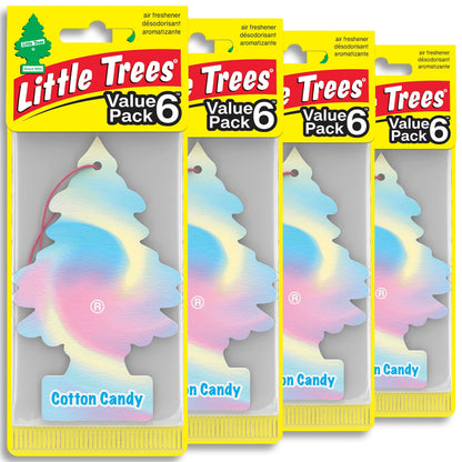 LITTLE TREES Car Air Freshener | Hanging Tree Provides Long Lasting Scent for Auto and Home | Black Ice, 24 Air Fresheners