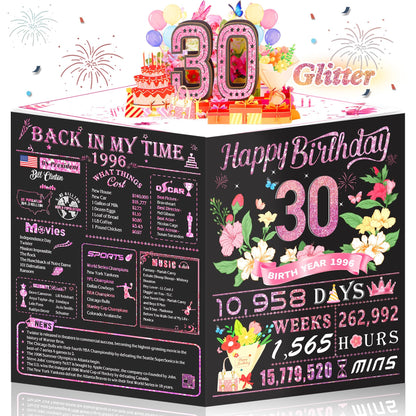 21st Birthday Card,3D Pop Up Funny 21st Birthday Decorations for Girls Granddaughter Sister,Happy 21 Year Old Birthday Gift for Daughter,Great 21Year Old Gifts Idea for Her,Jumbo Rose Glod In 2005