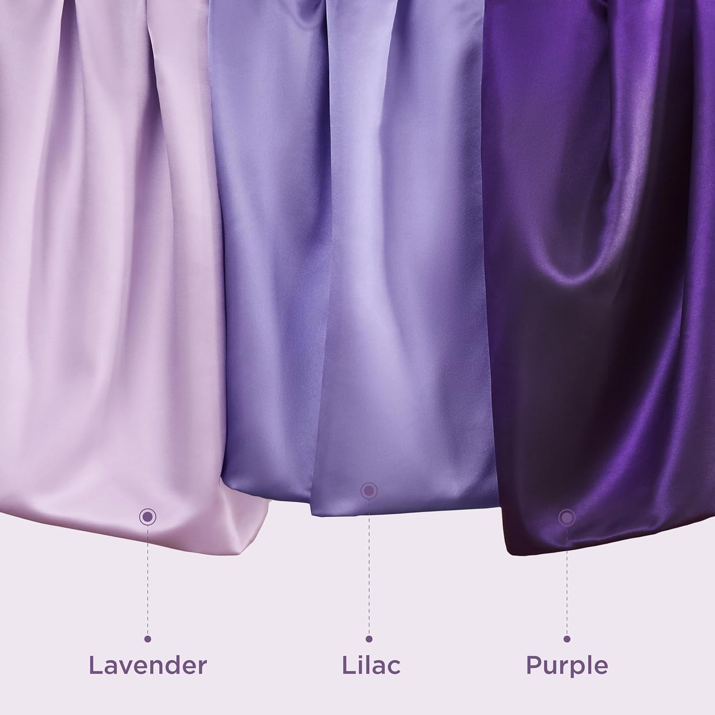 Bedsure Satin-Kissenbezug, Queen-Size, 2er-Pack, Seidenkissenbezügen ähnlich, seidige Kissenhüllen mit Hotelverschluss, Raumdeko, Valentinsgeschenke für Frauen und Männer, Grau, 50x75 cm