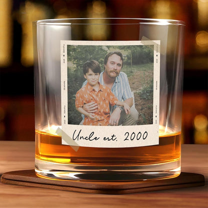 Custom Photo Dad Whiskey Glass: A Unique Gift for the Special Man in Your Life