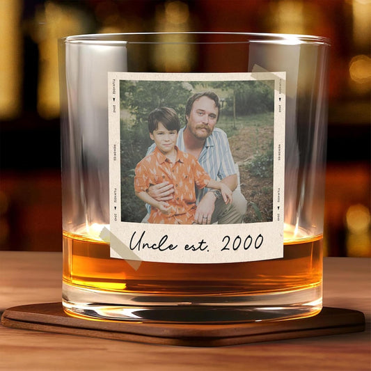 Custom Photo Dad Whiskey Glass: A Unique Gift for the Special Man in Your Life