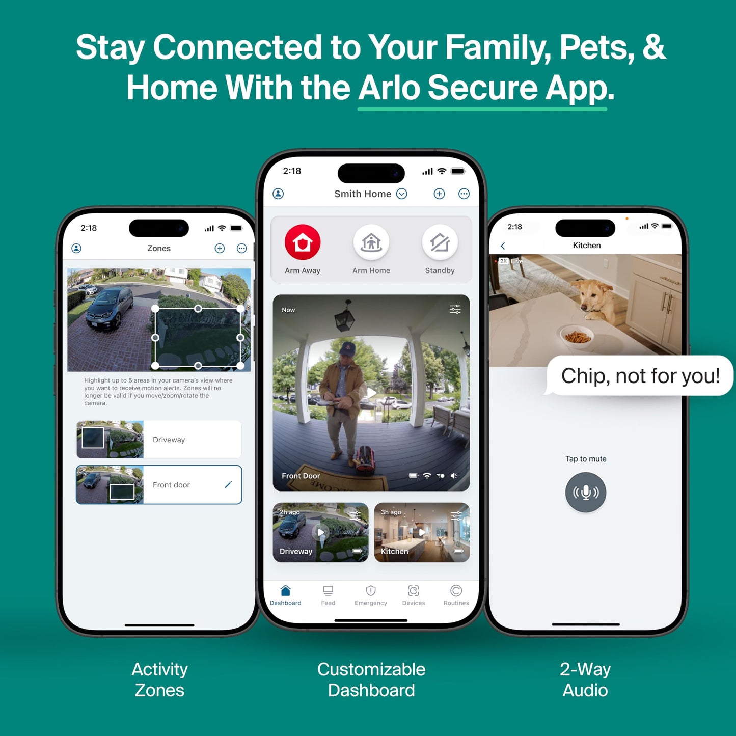 Security Camera Outdoor Wired 2-Pack - Arlo Essential 2K Surveillance Camera with Person Detection, Package Alert, Color Night Vision, 2-Way Audio, Weather Resistant, Motion Detection