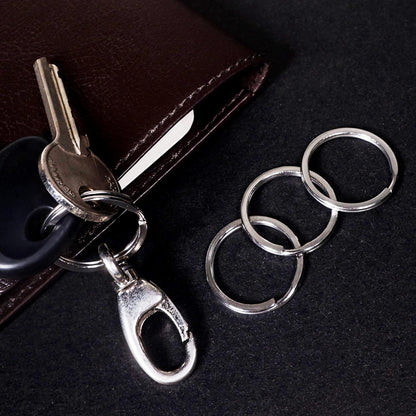 CREST 5er-Set Edelstahl-Schlüsselringe für Schlüsselanhänger aus chirurgischem und Marine-Edelstahl, 25 mm SS316L Schlüsselringe für Autoschlüssel