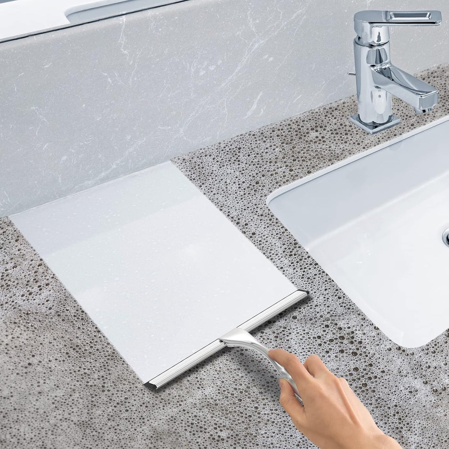 All-Purpose Stainless Steel Shower Squeegee by Docrok