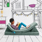 Yourigami Kids and Toddler Play Gym, Playroom Couch Set, Durable Modular Design, Green Meadows